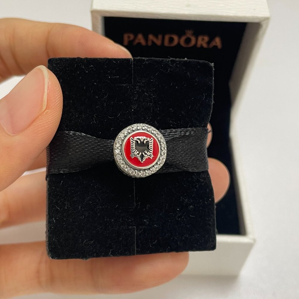 Pandora Albania Flag Exclusive Charm Bead